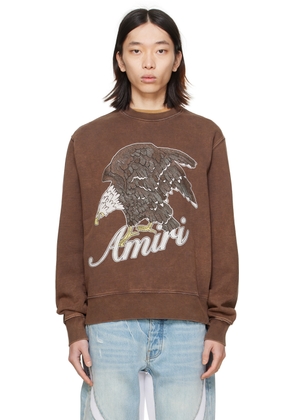 AMIRI Brown Eagle Sweatshirt