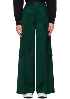 AMIRI Green Pleated Trousers