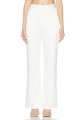AEXAE Silk Trousers in White - White. Size L (also in XS).