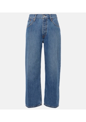 Re/Done Loose Crop high-rise straight jeans