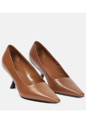 The Row Kitten leather pumps