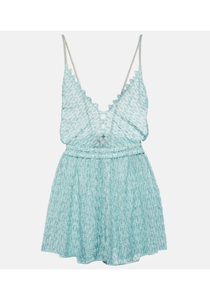 Missoni Mare Patterned knit playsuit