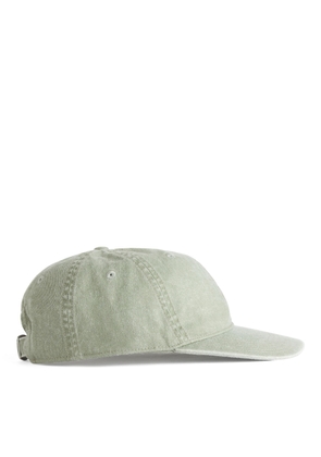 Washed Cotton Cap - Green
