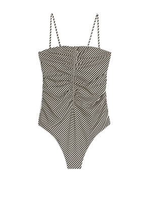 Ruched Swimsuit - Beige