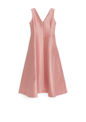Sculptural Lyocell-Blend Dress - Pink