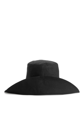 Linen Hat - Black