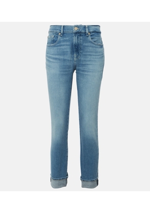 7 For All Mankind High-rise slim jeans