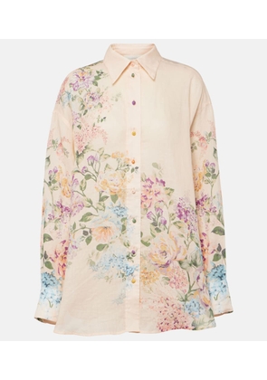 Zimmermann Halliday floral linen shirt