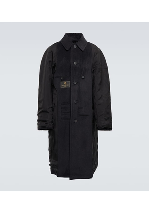 Balenciaga Wool-paneled technical jacket