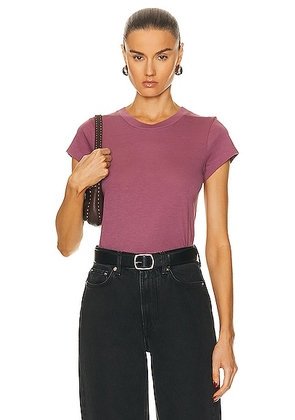 Citizens of Humanity Juliette Slim T-Shirt in Posey - Mauve. Size S (also in XS).