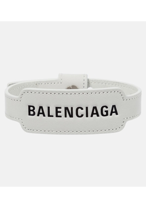 Balenciaga Logo leather bracelet