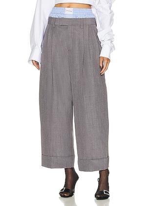 Alexander Wang Tailored Boxer Pant in Grey - Grey. Size 8 (also in ).