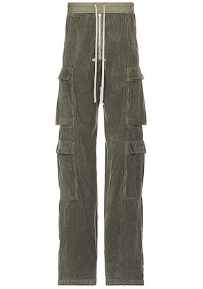 DRKSHDW by Rick Owens Double Cargo Jumbo Belas Pants in Blue - Olive. Size L (also in ).