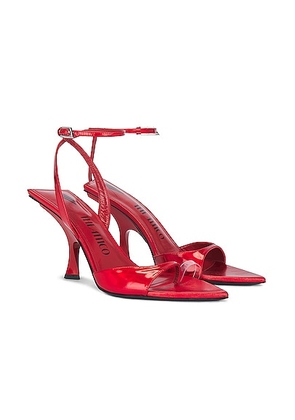 THE ATTICO GG Sandal in Vibrant Red - Red. Size 36.5 (also in 39).