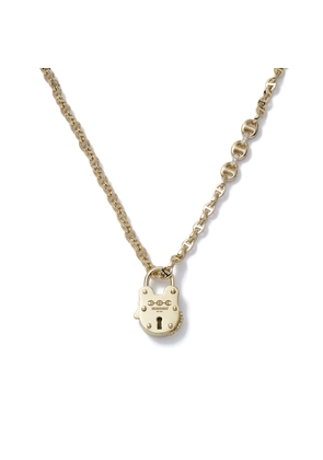 Hoorsenbuhs Open-Link 18K Gold Necklace with Lock in Yellow Gold