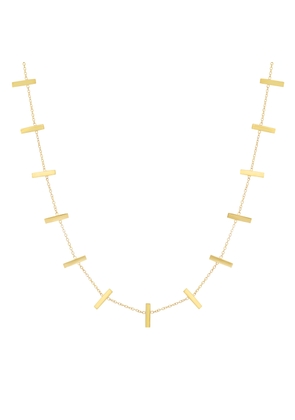 Jennifer Meyer Crossbar Necklace in Yellow Gold