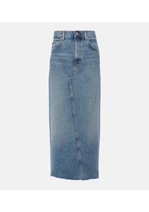 Citizens of Humanity Circolo Reworked denim maxi skirt