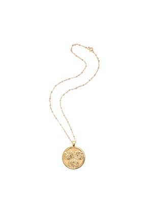Jane Win Joy Coin Pendant Necklace in Yellow Gold