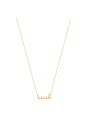 Sarah Chloe Ava Mini Name Necklace in Gold Plated