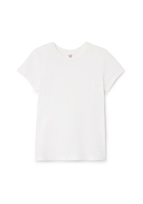 RE/DONE ’60S Slim Tee in Vintage White, X-Small