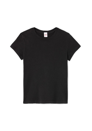 RE/DONE ’60S Slim Tee in Washed Black, X-Small