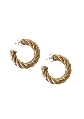 Laura Lombardi Spira Hoops Earring in Brass