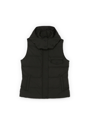 goop by Ecoalf Black Puffer Vest, Large