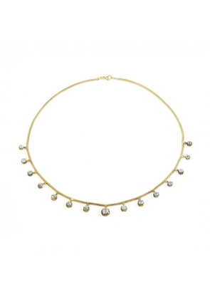 Jenna Blake Diamond Fringe Necklace in 18K Gold/Diamond