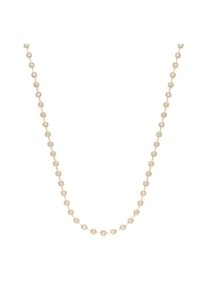 Ariel Gordon Diamond Hex Tennis Necklace in Yellow Gold/White Diamonds