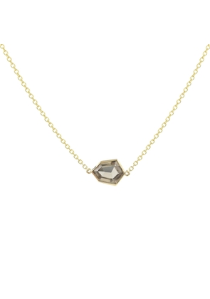 Bondeye Jewelry Night Shield Necklace in Smokey Quartz/14K Yellow Gold