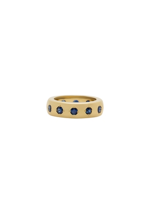 Jenna Blake Blue Sapphire Gypsy Ring in 18K Gold/Sapphire, Size 8