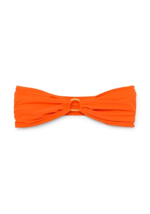 Sara Cristina Wrap-Top Bikini Top in Orange, X-Small