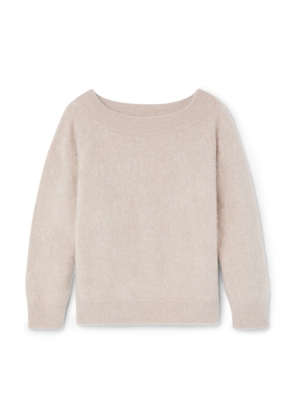 Lisa Yang Kamila Sweater in Sand Brushed, Size 2