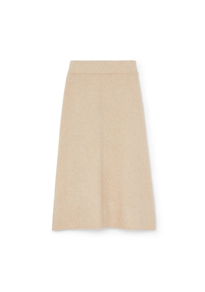 Lisa Yang Kael Skirt in Sand Bouclè, Size 1
