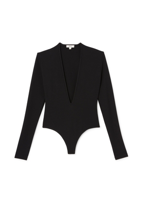 AGOLDE Zena Bodysuit in Black, Medium