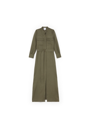 G. Label by goop Southampton Shirtdress in Army Green, Size 2