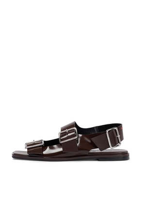 Aeyde Thekla Slingback Sandals in Moka, Size IT 39