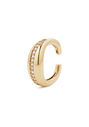 G. Label by goop Tait Pavé Ear Cuff​ Earring in Yellow Gold/White Diamonds