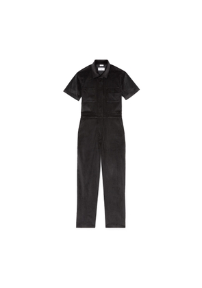 Rivet Utility Worker Corduroy Jumpsuit in Black, Medium