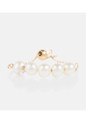 Persée Aphrodite 18kt gold ring with pearls and diamonds