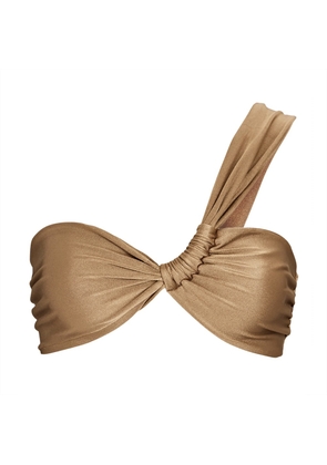 Sara Cristina Narcissus Bikini Top in Bronze, Medium