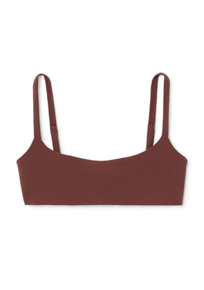 Anemos The Square-Neck Bikini Top in Umber, Small