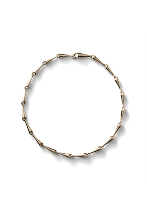 Annika Inez Large Linked Necklace in Gold Plated Sterling Silver
