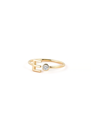Sarah Chloe Amelia Initial Diamond Ring in 14K Yellow Gold, Size 9