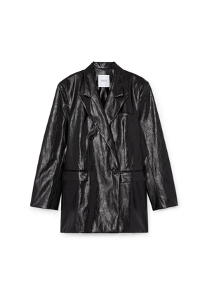 ESSE Milos Double-Breasted Blazer in Black, Size AU10