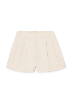 Matin Pleated Shorts in Natural, Size AU12
