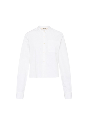 Matin Cropped Shirt in White, Size AU6