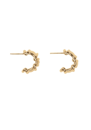 Sapir Bachar Gold Wreath Hoops Earring in 24K Gold-Plated Sterling Silver
