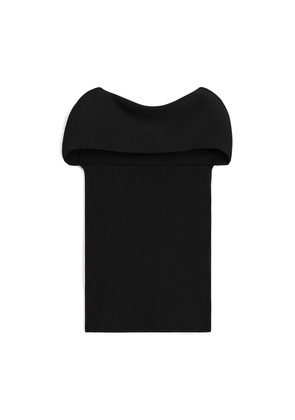 Toteme Slip-Through Knit Top in Black, Small