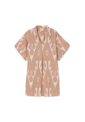 Mirth Lanai Popover Dress in Conch Ikat, Large